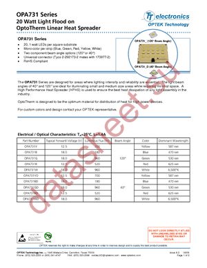 OPA731B datasheet  