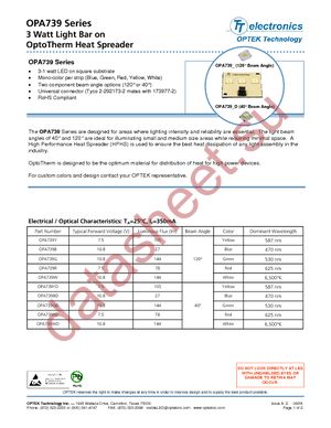 OPA739W datasheet  