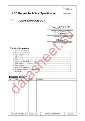DMF-5005N-COE-DDN datasheet  