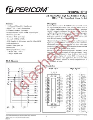 PI3HDMI412FT-BZHEX datasheet  