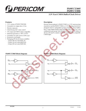 PI49FCT3805CSE datasheet  