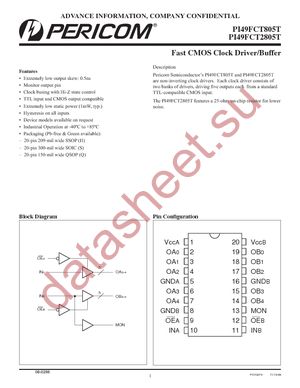 PI49FCT805TQE datasheet  