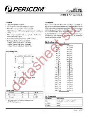 PI5C16861BEX datasheet  