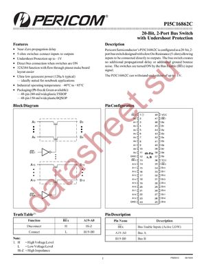 PI5C16862CAEX datasheet  