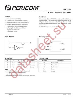 PI5C3301CEX datasheet  