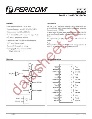 PI6C182HEX datasheet  