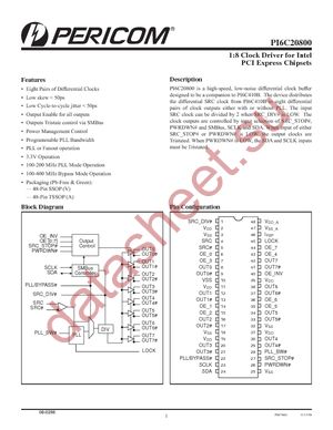 PI6C20800AE datasheet  