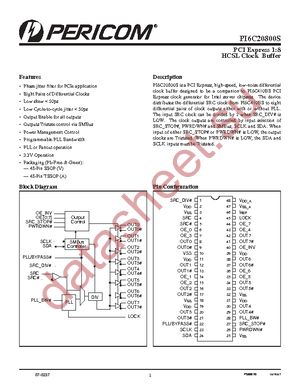 PI6C20800SAE datasheet  