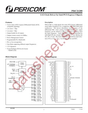 PI6C21200AEX datasheet  