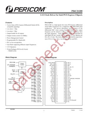 PI6C21200VE datasheet  