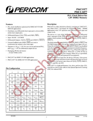 PI6CU877NFE datasheet  