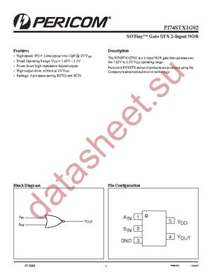 PI74STX1G02CEX datasheet  