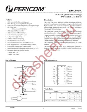 PI90LV047AWE datasheet  