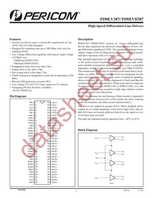 PI90LV387AE datasheet  