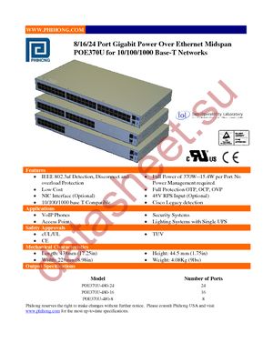POE370U-480-8N-R datasheet  