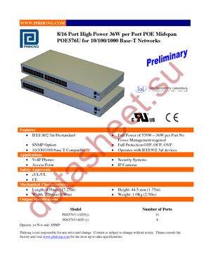 POE576U-16HP-N-R datasheet  