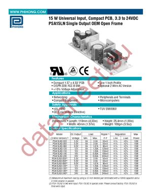 PSA15LN3-240-R datasheet  