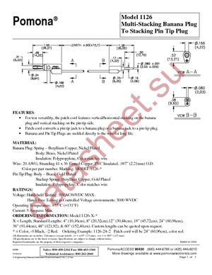 1126-18-0 datasheet  