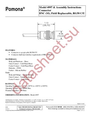 4997 datasheet  