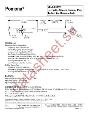 5259-36-0 datasheet  