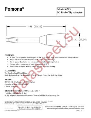 6263-0 datasheet  