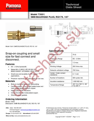 73001 datasheet  