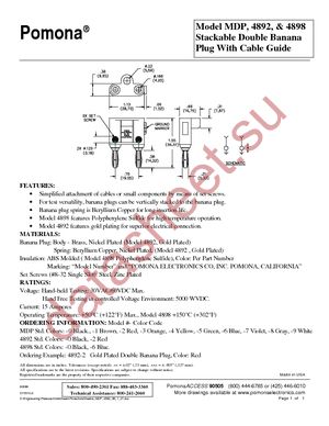 MDP-1 datasheet  