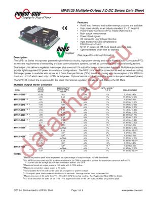 MPB125-3000G datasheet  