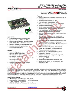 ZY8110G datasheet  