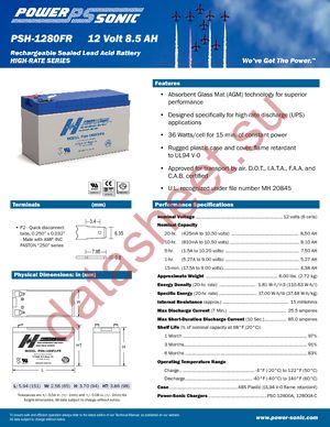 PSH-1280-F2-FR datasheet  