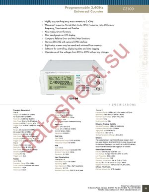 C3100-GPIB datasheet  