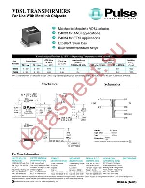 B4034NL datasheet  