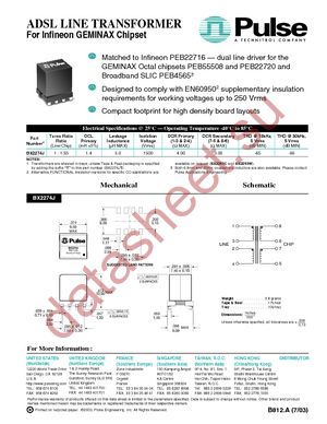 BX2274J datasheet  