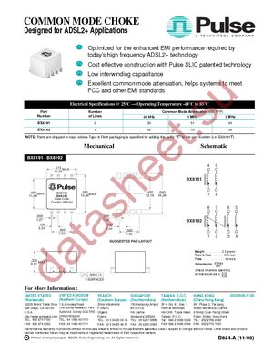 BX8191NL datasheet  