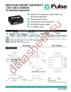 CX6006 datasheet  