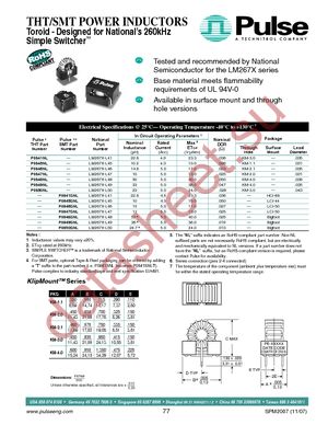 P0849 datasheet  