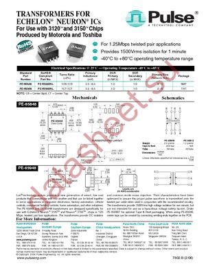 PE-65848NLT datasheet  