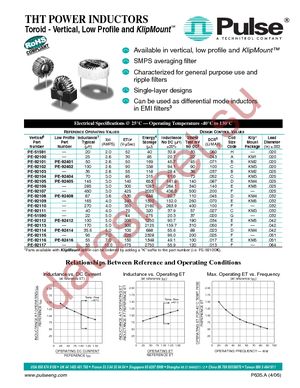 PE-92100K datasheet  