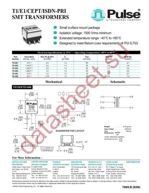 TX1283T datasheet  