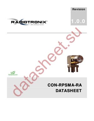CON-RPSMA-RA datasheet  