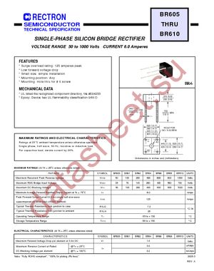 BR605 datasheet  