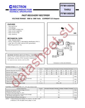 FFM1800W datasheet  