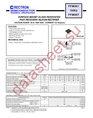 FFM303-W datasheet  