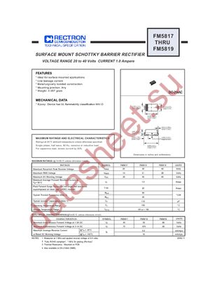 FM5819-W datasheet  