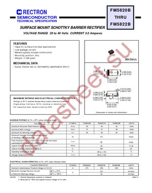 FM5822B-W datasheet  