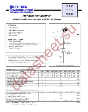 FR601-B datasheet  