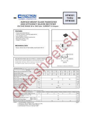 HFM305-W-S-R01-W datasheet  