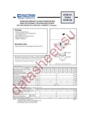 HSM107-W datasheet  