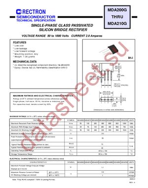 MDA210G datasheet  