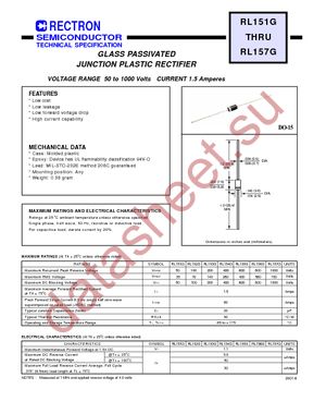 RL153G-B datasheet  